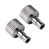 2個 エアブラシ クイックディスコネクトカプラー ホースコネクタ リリース アダプタ 1/8"フィッティング