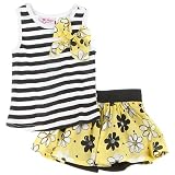 Young Hearts Baby-Girls Infant Knit Top With Matching Skooter Skirt Set