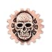 Creative Pewter Designs Gear Skull Steampunk Copper Plated Lapel Pin, Brooch, Jewelry, GC34
