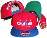 Washington Capitals Red/Blue Two Tone Adjustable Plastic Snap Back Hat/Cap