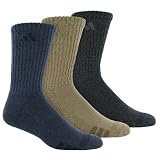 adidas Sport Casuals CL II 3-Pack Crew Sock, Asst/Denim Marled/Khaki Marled/Navy Marled