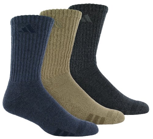 adidas Sport Casuals CL II 3-Pack Crew Sock (Shoe Size 6-12)