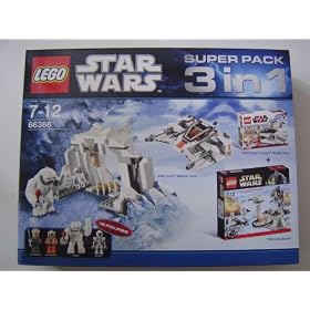 Lego 66366 - Star Wars Superpack 8089 Hoth Wampa Cave and 8083 Rebel Trooper and 7749 Echo Base