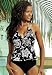 LASCANA Neckholder Tankini Schwarz Weiß Blumen