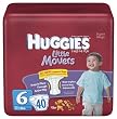 Huggies Supreme Natural Fit Diapers Step 6 Super Mega, 40-Count Boxes (Pack of 2)