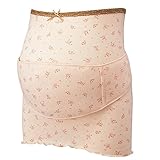 犬印本舗　はじめて妊婦帯セット　綿リブストレッチ (L, ピンク)