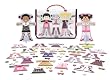 Melissa & Doug Tops and Tights Magnetic Dress-Up Set