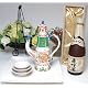 お屠蘇5点セット岸寿美子デザインＡ（盆白）+本格芋焼酎　森伊蔵　720ｍｌ桐箱入り（焼酎）