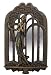 14.5 inch Art Deco Wall Mirror Fashion Lady Interior Design Decor Gift