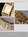 Authentic Burberry Womens Chain w Leather Rectangular Watch - BU4742