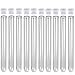 10 Pack - 6-inch, 16x150mm Clear Plastic Test Tubes with Caps