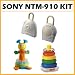 Sony NTM-910Y 900 Mhz Babycall Nursery Monitor + Baby Accessory Kit