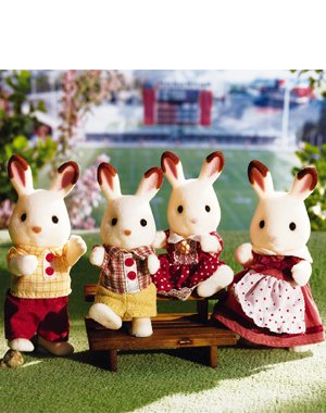 Calico Critters Hopscotch Rabbit Family