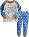 Vaenait Baby 12M-7T Kids Boys Sleepwear Pajama Top Bottom 2 Pieces Set Snow Owl