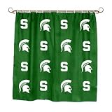 Michigan State University Spartans Cotton Shower Curtain