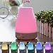 Aolestar 100ml Ultrasonic Aromatherapy Essential Oil Diffuser with 7 Color Changing LED Lamps and Mist Mode Adjustment