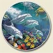 Bountiful Reef Dolphins Auto Coaster, Single Coaster for Your Car