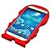Oneshow the Avengers Series 3D Red Cool Iron Man Silicone Case Cover Design Compatible for Samsung Galaxy SIV S4 I9500