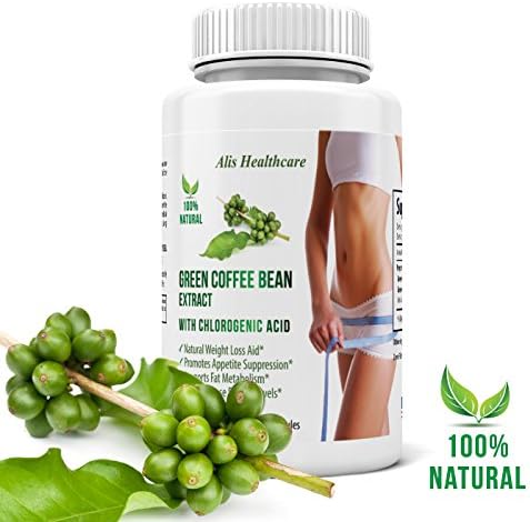 Pure Natural Green Coffee Bean Extract 800mg with 50% Chlorogenic Acid Weight Loss Supplement / Burns Fat / No Side Effects / Dr Oz Recommended / Additive Free / Helps Manage Blood Circulation Lowers Blood Pressure / Supports Healthy Weight Management / Increases Metabolism