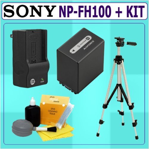 Sony NPFH100 H Series Actiforce Hybrid InfoLithium Battery + Accessory Kit
