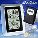 iBoutique Advanced Wireless Weather Station With Indoor & Outdoor Temperature, Indoor & Outdoor Humidity Sensors, Moon Phase, Clock, Alarm Display etc.