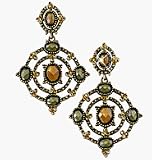 Avon Openwork Medallion Earrings