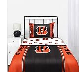 Cincinnati Bengals NFL Full Comforter & Sheet Set (5 Piece Bedding)