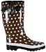 Women's Dark Brown Waterproof Rubber Rain and Garden Boots - Two Styles Available