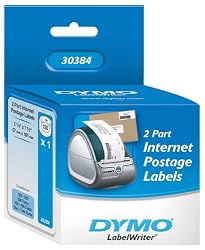 DYMO LabelWriter Postage Label, 2-Part Internet Postage, 2-1/4" x 7-1/2", 150 per pack