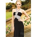 Terani Couture Junior Girls Size 2-16 Black Beaded Formal Dress