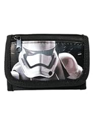 Toy: New Disney Star Wars "The Force Awaken" Storm Tropper Tri Fold Wallet - Black - Disney