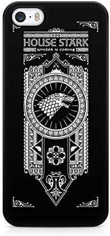 Game Of Thrones House Stark Logo Hard Plastic Phone Case Cover Shell For iPhone 5 &amp; iPhone 5s