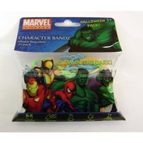 Marvel Universe Character Bandz Glow in the Dark - Halloween Pack of 20