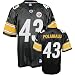 Troy Polamalu Youth Jersey: Reebok Black Replica #43 Pittsburgh Steelers Jersey - Small (8)