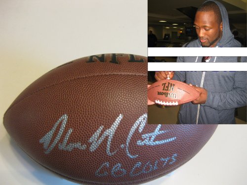 DELONE CARTER INDIANAPOLIS COLTS,SYRACUSE,SIGNED NFL FOOTBALL WITH PROOF + COA