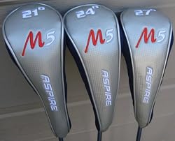 Ladies Golf Hybrid #3, 4, 5 Golf Club Set Hybrids Womens 21* 24* & 27* Lady Golf