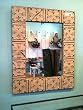 Antique Tin Mirror (Fluer de Lis)