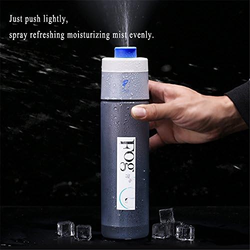 TopBox Spray Drinking Bottle, Drinking&amp;Shower&amp; Mist Outdoor Sport Portable Summer Big Plastic Coolest Filtered BPA Free Water Bottles for Cycling Hiking Running Camping, 600 ML (Blue)