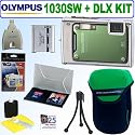 Olympus Stylus 1030SW 10.1MP Digital Camera (Green) + Deluxe Accessory Kit