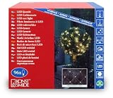 Konstsmide 3757-103 LED Lichternetz (96 warm wei�e Dioden, 3x3 Meter, 24V Au�entrafo, 2.88W, transparentes Kabel)