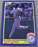 1990 Score # 586 Deion Sanders New York Yankees Baseball Card