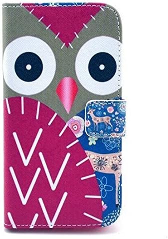 Lurashop Luxury Cute Wallet Case Lg G2 D802 Wallet Case with Built-in Card Slots &amp; Stand Flip Leather Protective Wallet Case Cover for Lg G2 D802 (Owl Rose)