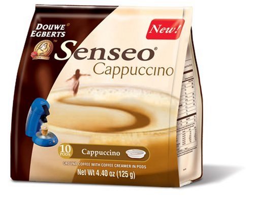 Senseo Cappuccino Coffee Pods, 10-Count Packages (Pack of 4)