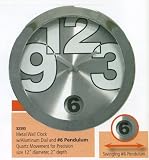 Swinging Six Pendulum Metal Wall Clock With Silver Dial