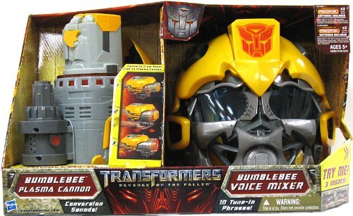 Transformers Movie 2 Bumblebee Role Play Helmet Voice Mixer and Bumblebee Plasma Cannon