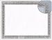 Office Products : GEO45639 - Certificates,Parchment,60Lb,11x8-1/2,12/PK,Silver Flourish