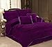 Read 5Pcs Twin Purple Velvet Bedding Comforter Set Details 5Pcs Twin Purple Velvet Bedding Comforter Set