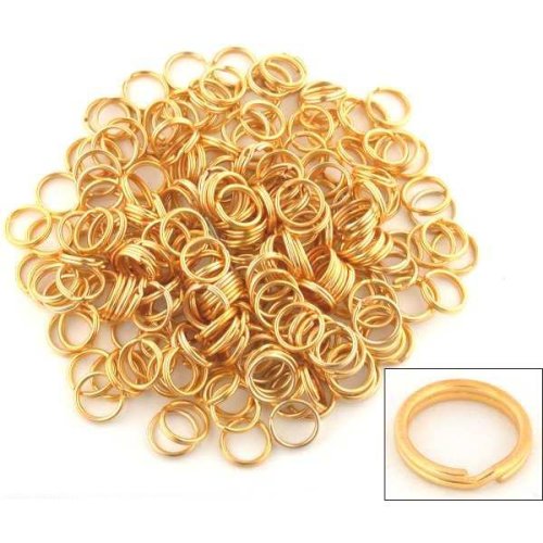 250 Split Ring 6mm Gold Plated Chain Parts