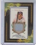 2008 Topps Allen and Ginter Relics #VM Victor Martinez - Cleveland Indians (Piece of Authentic Game Used Jersey)(Baseball Cards)