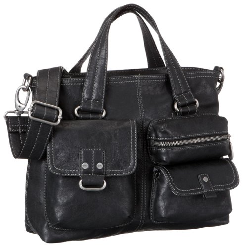 ESPRIT Amy A15023, Damen Umh&auml;ngetasche, Schwarz, (black 001), 25X31X9